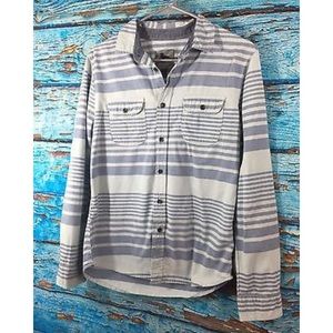 Striped Button Down Long Sleeve Casual Shirt